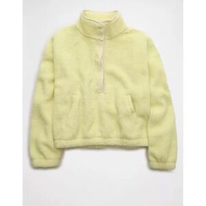 American Eagle Sherpa Pullover Lime Green XL New With Tags